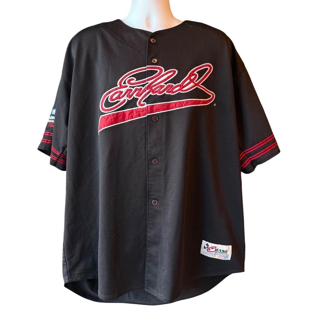 Dale Earnhardt Chase Authentics Mens Size 2XL Black NASCAR Goodwrench Jersey